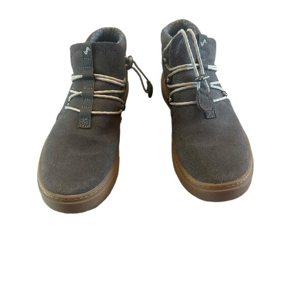 Forsake Lucie Slip gray leather slip on chukka boots 6.5 - Picture 2 of 6